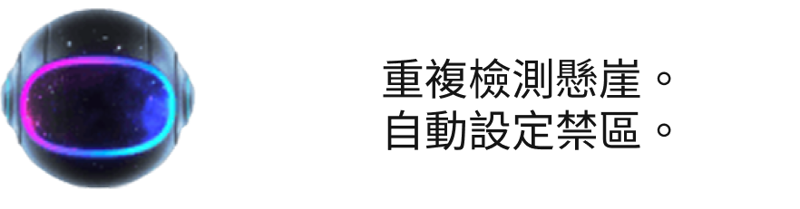 App 提示：重复检测悬崖，自动设定禁区